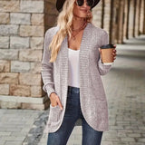 Neva™ - Tyylikäs pitkähihainen ribbineulecardigan