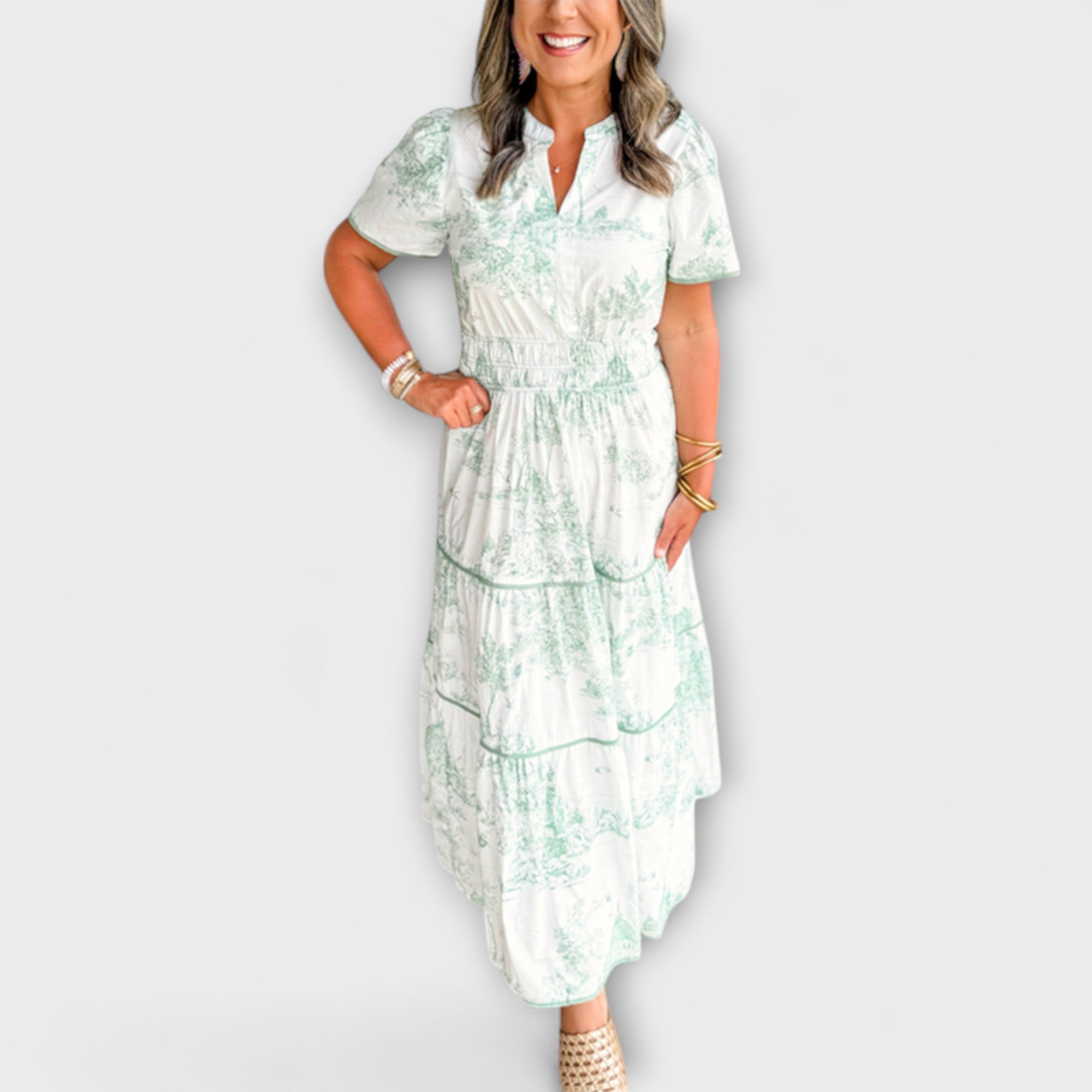 Eliza - Maxi-mekko klassisella kuviolla