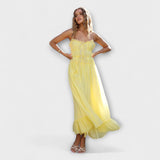 Celine - Hihaton mekko röyhelöreunalla
