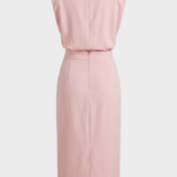 Damen Midikleid Knopf | Ärmellos