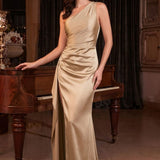 Damen One-Shoulder Kleid | Schlitz