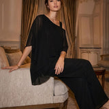 Damen Drapierter Zweiteiler | Abend
