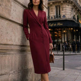 Damen Blazerkleid | Midi Langarm