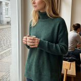 Damen Langer Rollkragenpullover | Asymmetrischer Saum