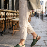 Damen Spitze Mules | Geflochten