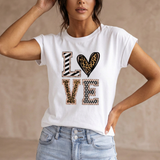 Damen Grafik T-Shirt | Herzprint