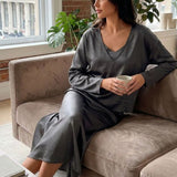Damen Satin Midikleid | Twin-Set