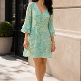 Damen Minikleid Print | Glocke