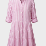 Damen Sommerkleid Midi | Knopfleiste