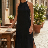 Damen Spitzen Maxikleid | Ärmellos