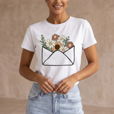 Damen Grafik T-Shirt | Herzprint