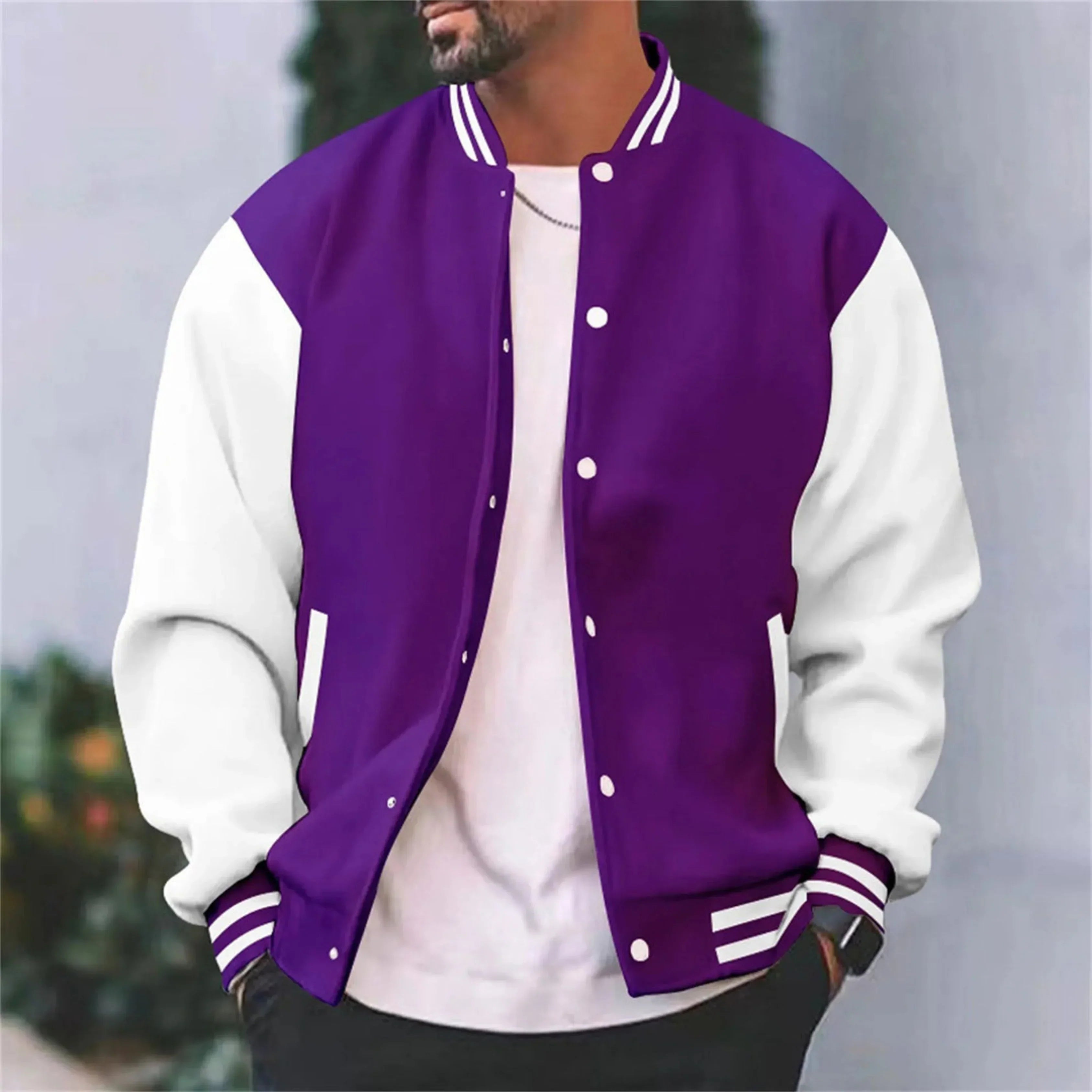 MIESTEN VARSITY BOMBER-TAKKI