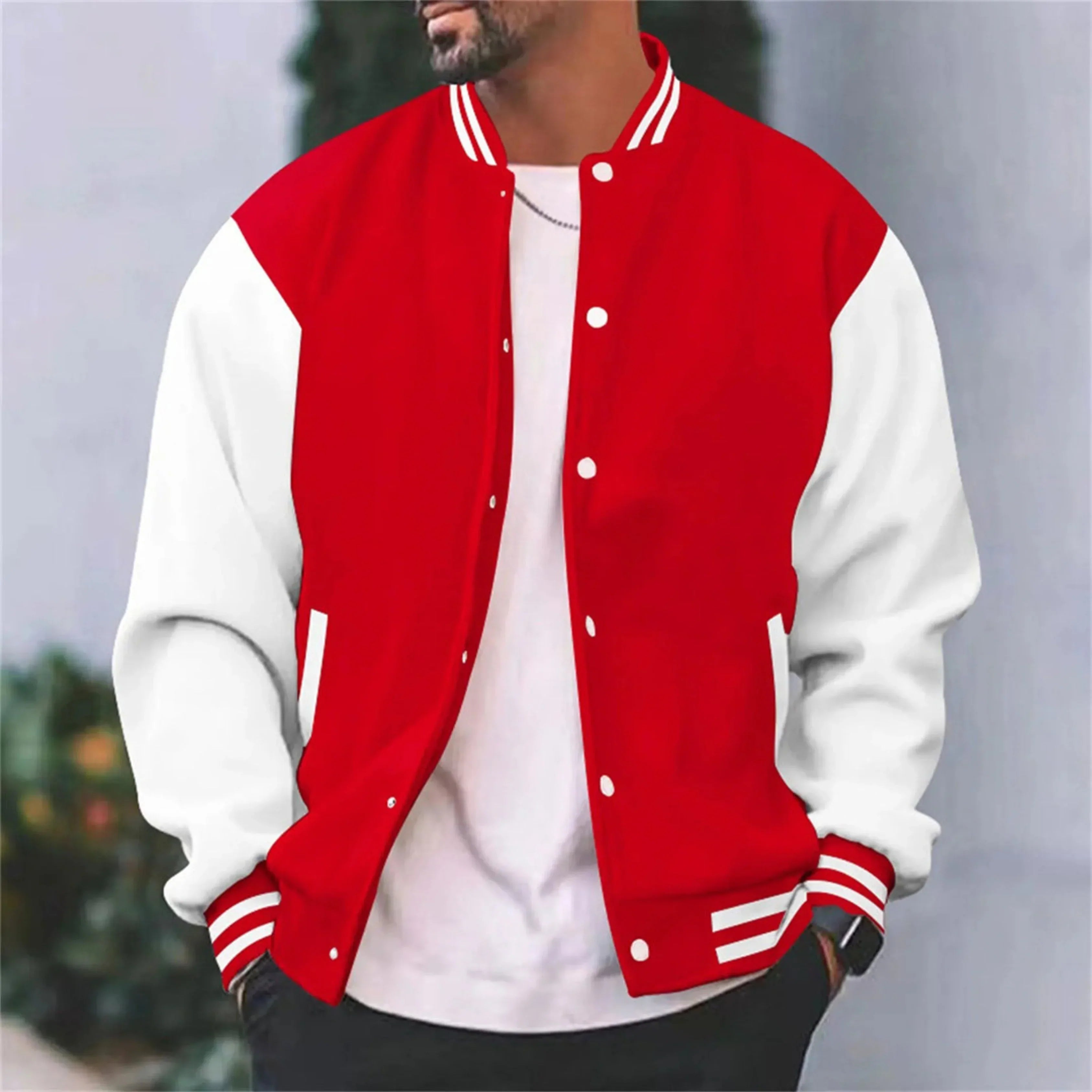MIESTEN VARSITY BOMBER-TAKKI