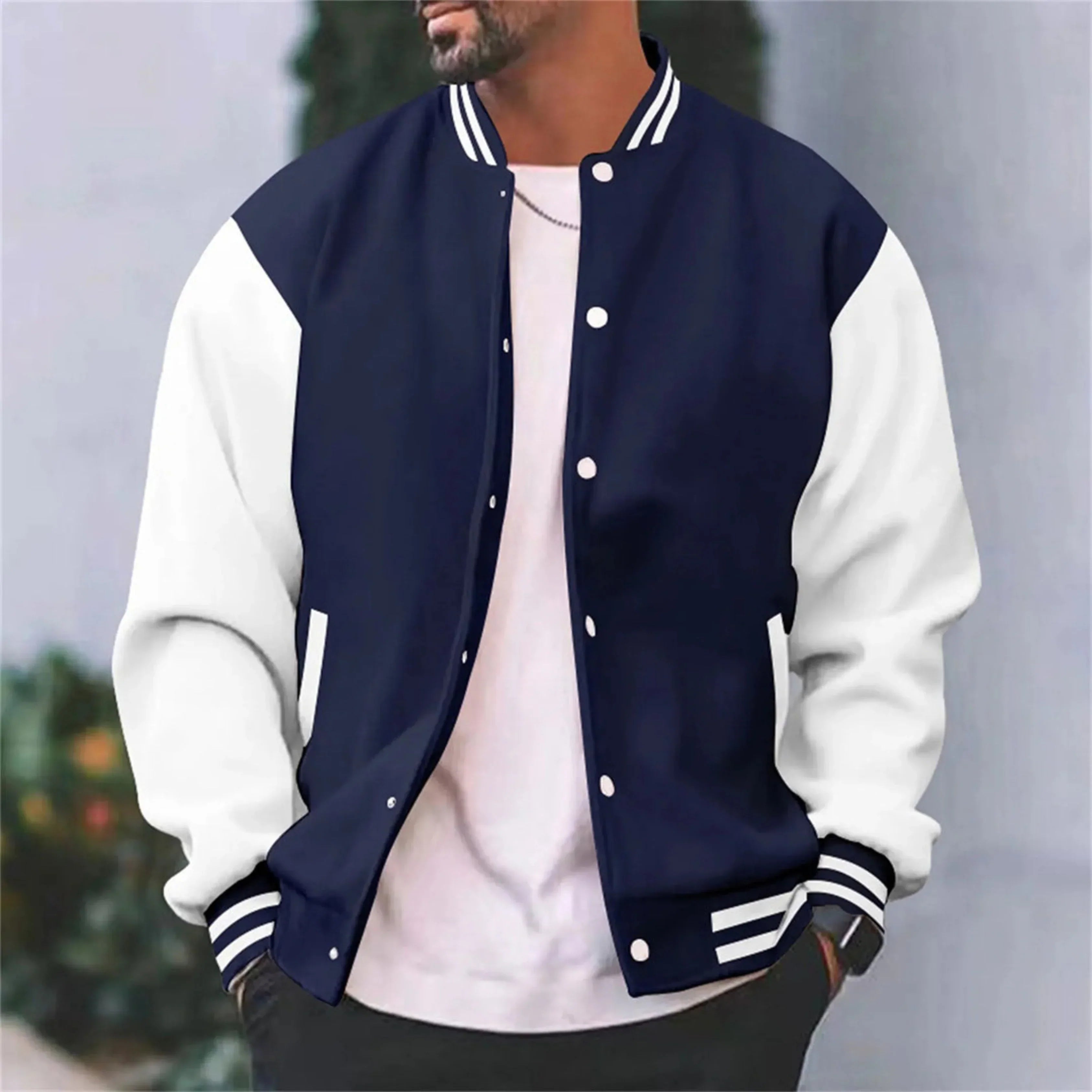 MIESTEN VARSITY BOMBER-TAKKI