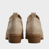 Damen Struktur-Loafer | Niedriger Blockabsatz