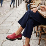 Damen Loafer mit Profilsohle