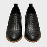 Damen Struktur-Loafer | Niedriger Blockabsatz