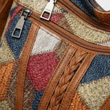 Damen Gemusterte Schultertasche | Verstellbarer Riemen