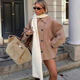 Venla – car coat -mallinen villakangastakki