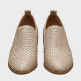 Damen Struktur-Loafer | Niedriger Blockabsatz
