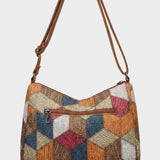 Damen Gemusterte Schultertasche | Verstellbarer Riemen
