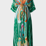 Damen Boho Maxikleid | Kimonoärmel