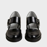 Damen Plateau Loafer | Schwarz