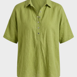 Damen Bluse mit Knopfleiste | Kurzarm