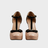 Damen Plateau Pumps | T-Steg