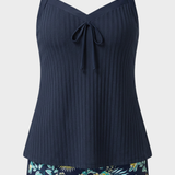 Damen Tankini Set | Tropische Shorts