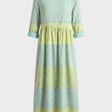 Damen Kariertes Sommerkleid | Midi