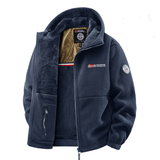 ERISTETTY FLEECE BOMBER-TAKKI MIEHILLE