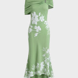 Damen Bardot Midikleid | Floral