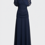 Damen Abendkleid | Chiffonärmel