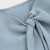 Damen Leinenkleid Taschen | Lässig