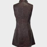 Damen Ärmelloses Zip-Kleid | Taschendetails