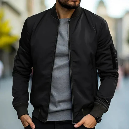 RIBBED BOMBER-TAKKI MIEHILLE
