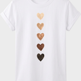 Damen Grafik T-Shirt | Herzprint