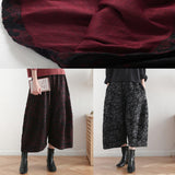 Kielo – leveälahkeiset jacquard-kuvioiset housut