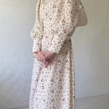 Leena – kuvioitu sifonkimekko pystykauluksella