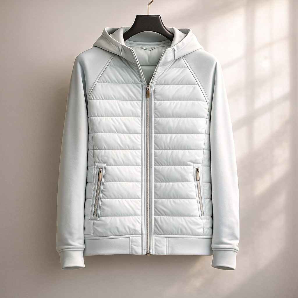 TÄYTEVYÖTETTY ZIP-HOODIE MIEHILLE