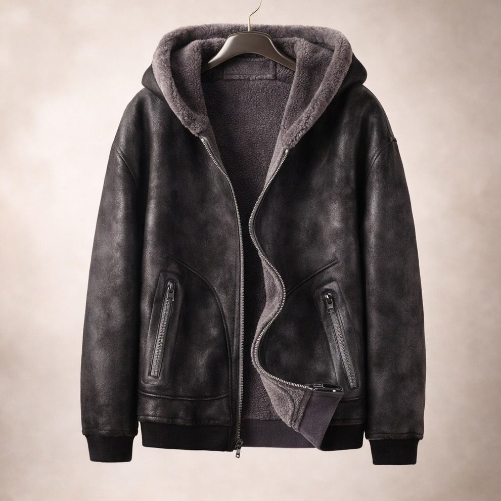ERISTETTY ZIP-UP TAKKI MIEHILLE