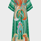 Damen Boho Maxikleid | Kimonoärmel