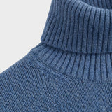 Damen Langer Rollkragenpullover | Asymmetrischer Saum