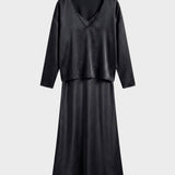 Damen Satin Midikleid | Twin-Set