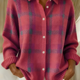 Tesa | Mukava Ruudullinen Neulecardigan