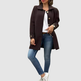 Martina - Klassinen oversized-takki napeilla