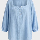 Damen Bluse Karree | Puffärmel