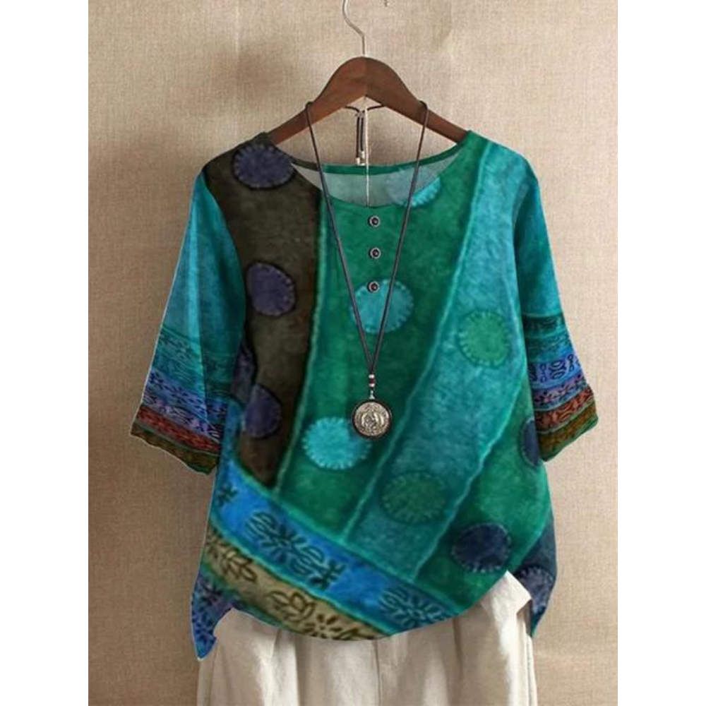 Valerie – Värikäs boho-toppi