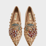 Damen Spitze Ballerinas | Strass